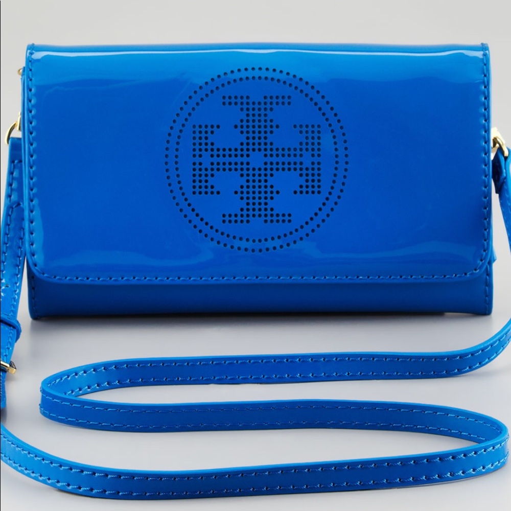 Preloved Tory Burch Perforated Logo Clutch Bag 💖